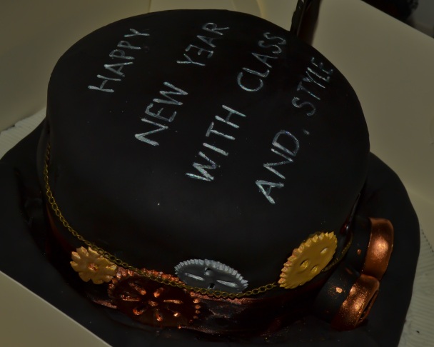 Steampunk cake - first thing I ate in 2012